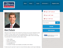Tablet Screenshot of goodrichforcouncil.com